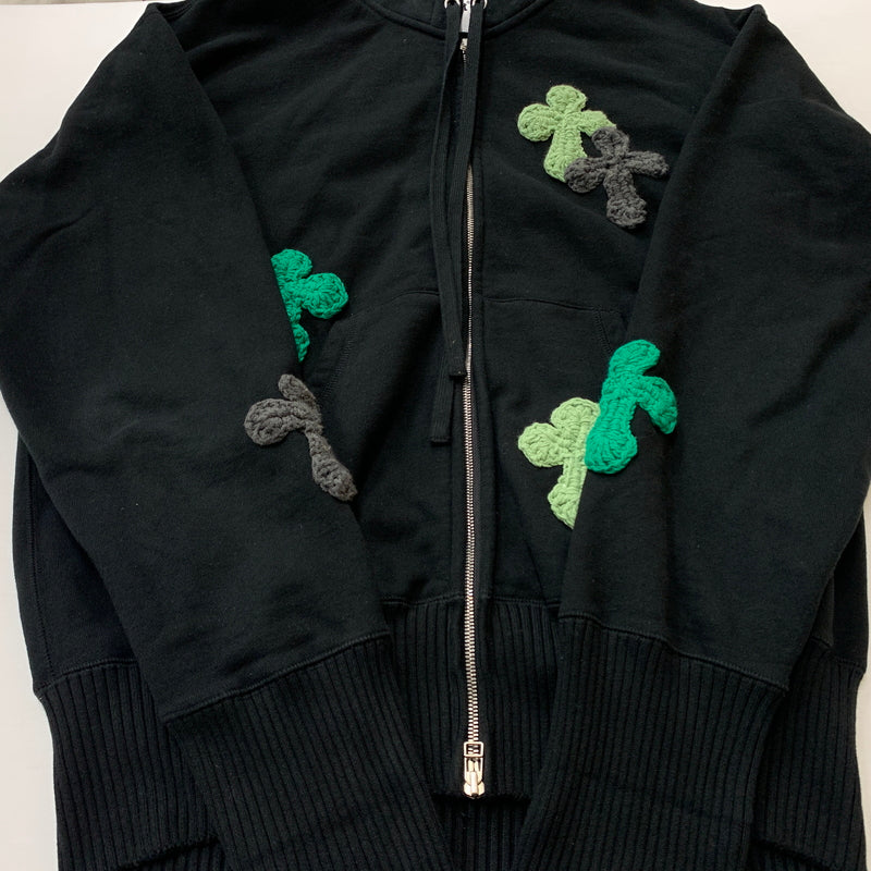 【中古品】【メンズ】 perfect ribs パーフェクト リブス × Y.A.R.N. ヤーン 別注コラボ BASIC ZIP FOODIE PR612035 ベーシック ジップ フーディー 長袖 トップス フルジップパーカー 142-260825-sa-05-tei サイズ：XL カラー：ブラック 万代Net店