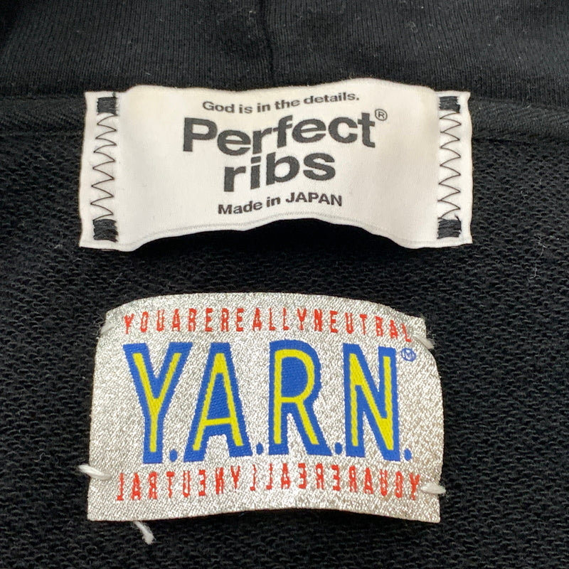 【中古品】【メンズ】 perfect ribs パーフェクト リブス × Y.A.R.N. ヤーン 別注コラボ BASIC ZIP FOODIE PR612035 ベーシック ジップ フーディー 長袖 トップス フルジップパーカー 142-260825-sa-05-tei サイズ：XL カラー：ブラック 万代Net店