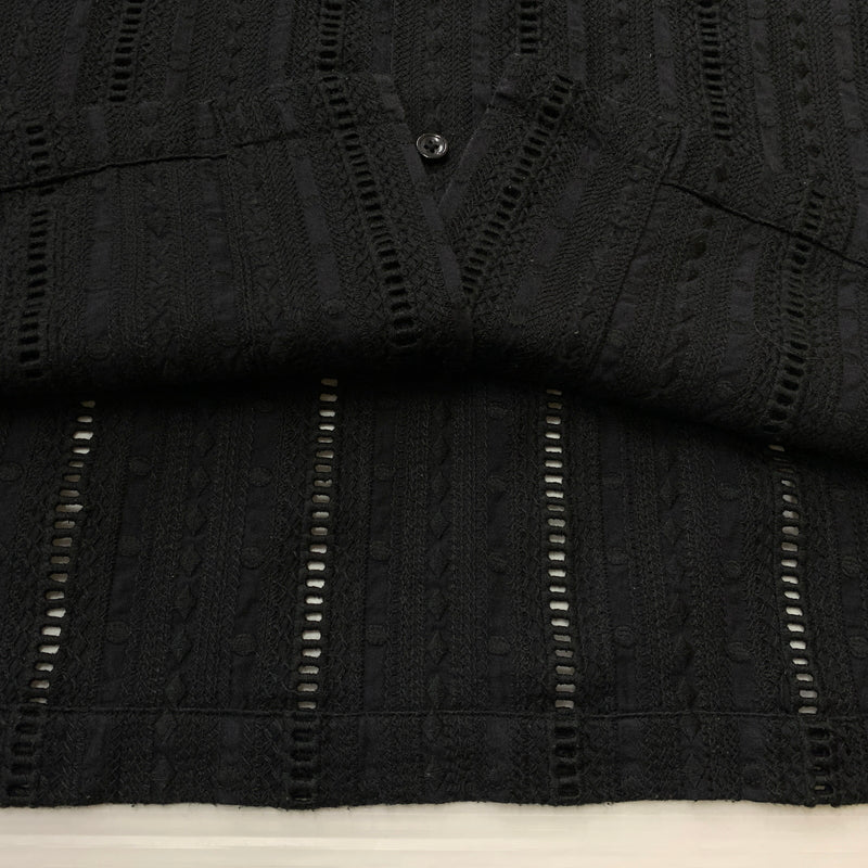 【中古品】【メンズ】 SCHOTT ショット EMBROIDERY SHIRT エンブロイダリー シャツ 半袖 トップス 145-260825-sa-06-tei サイズ：L カラー：ブラック 万代Net店