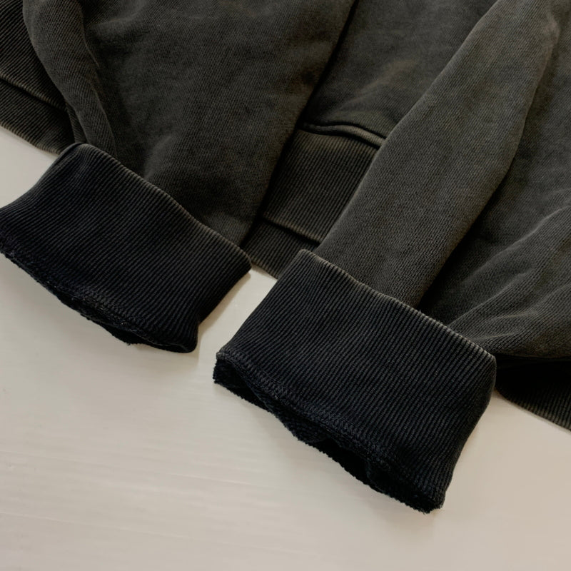 【中古品】【メンズ】 ENTIRE STUDIOS エンタイア スタジオ AW HEAVY HOOD WASHED BLACK UNU-25-1012 秋冬 ヘビー フード ウォッシュド ブラック 長袖 トップス プルーオーバー パーカー 141-260825-sa-16-tei サイズ：M カラー：ブラック 万代Net店