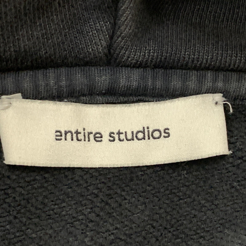 【中古品】【メンズ】 ENTIRE STUDIOS エンタイア スタジオ AW HEAVY HOOD WASHED BLACK UNU-25-1012 秋冬 ヘビー フード ウォッシュド ブラック 長袖 トップス プルーオーバー パーカー 141-260825-sa-16-tei サイズ：M カラー：ブラック 万代Net店