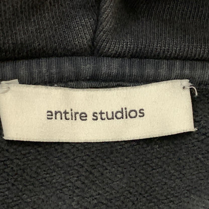 【中古品】【メンズ】 ENTIRE STUDIOS エンタイア スタジオ AW HEAVY HOOD WASHED BLACK UNU-25-1012 秋冬 ヘビー フード ウォッシュド ブラック 長袖 トップス プルーオーバー パーカー 141-260825-sa-16-tei サイズ：M カラー：ブラック 万代Net店