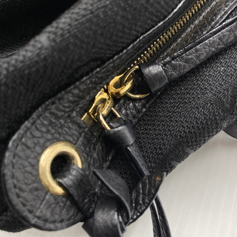 【中古品】【メンズ】 BVLGARI ブルガリ LOGO MANIA TOTE BAG ロゴ マニア トート バッグ カバン 180-260829-sa-15-tei カラー：ブラック 万代Net店