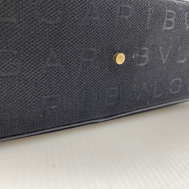 【中古品】【メンズ】 BVLGARI ブルガリ LOGO MANIA TOTE BAG ロゴ マニア トート バッグ カバン 180-260829-sa-15-tei カラー：ブラック 万代Net店
