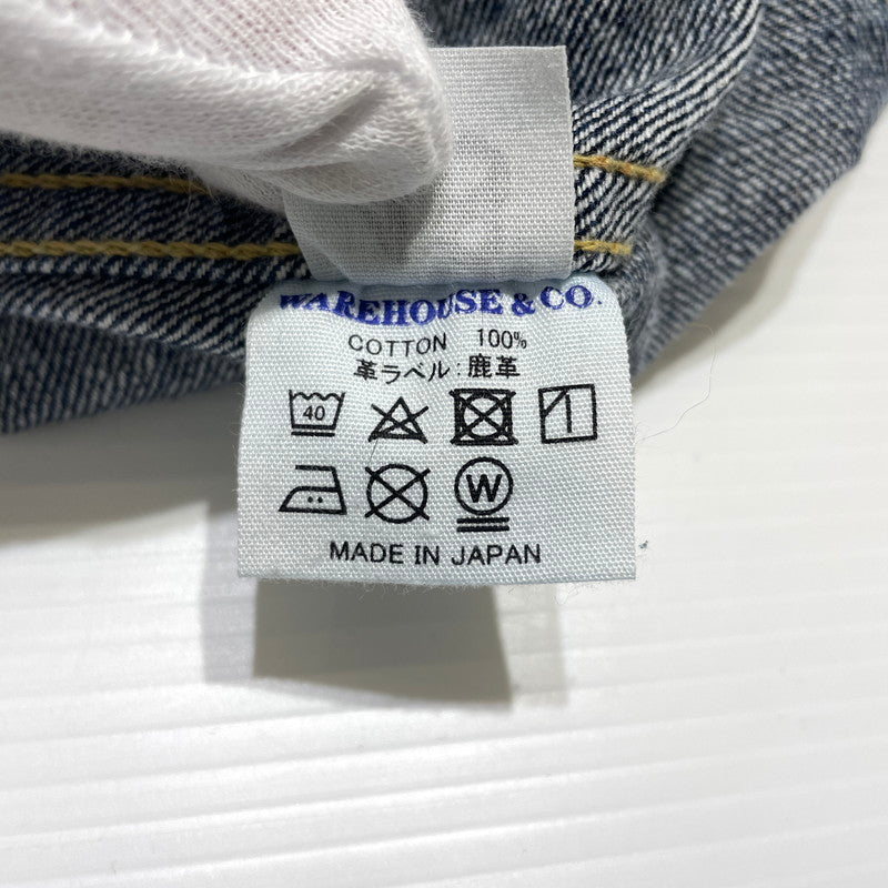 【中古品】【メンズ】 WAREHOUSE ウエアハウス 1ST TYPE DENIM JACKET 2001XX ファーストタイプ デニム ジャケット アウター Gジャン 145-260826-ko-14-teih サイズ：48 カラー：インディゴ 万代Net店