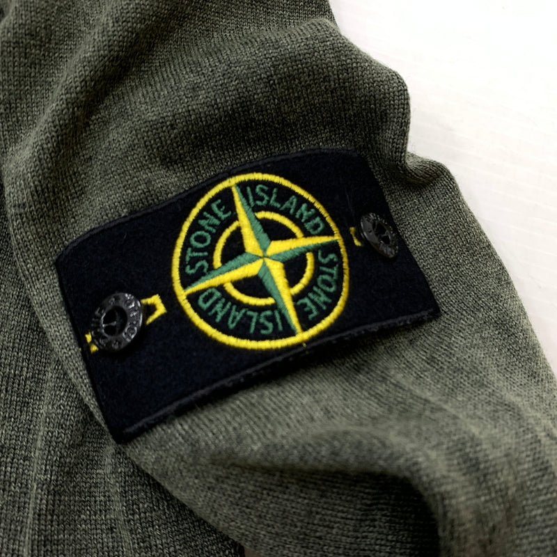 【中古品】【メンズ】 STONE ISLAND ストーン アイランド CREWNECK SWEATER クルーネック セーター 長袖 トップス トレーナー 141-260826-sa-15-tei サイズ：XXL カラー：グリーン 万代Net店