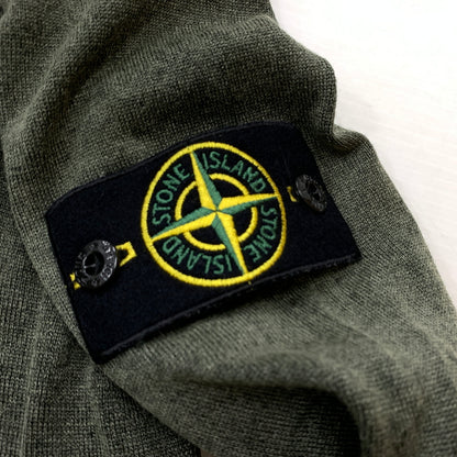 【中古品】【メンズ】 STONE ISLAND ストーン アイランド CREWNECK SWEATER クルーネック セーター 長袖 トップス トレーナー 141-260826-sa-15-tei サイズ：XXL カラー：グリーン 万代Net店