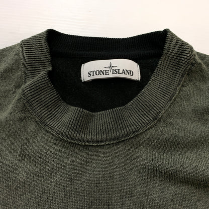 【中古品】【メンズ】 STONE ISLAND ストーン アイランド CREWNECK SWEATER クルーネック セーター 長袖 トップス トレーナー 141-260826-sa-15-tei サイズ：XXL カラー：グリーン 万代Net店