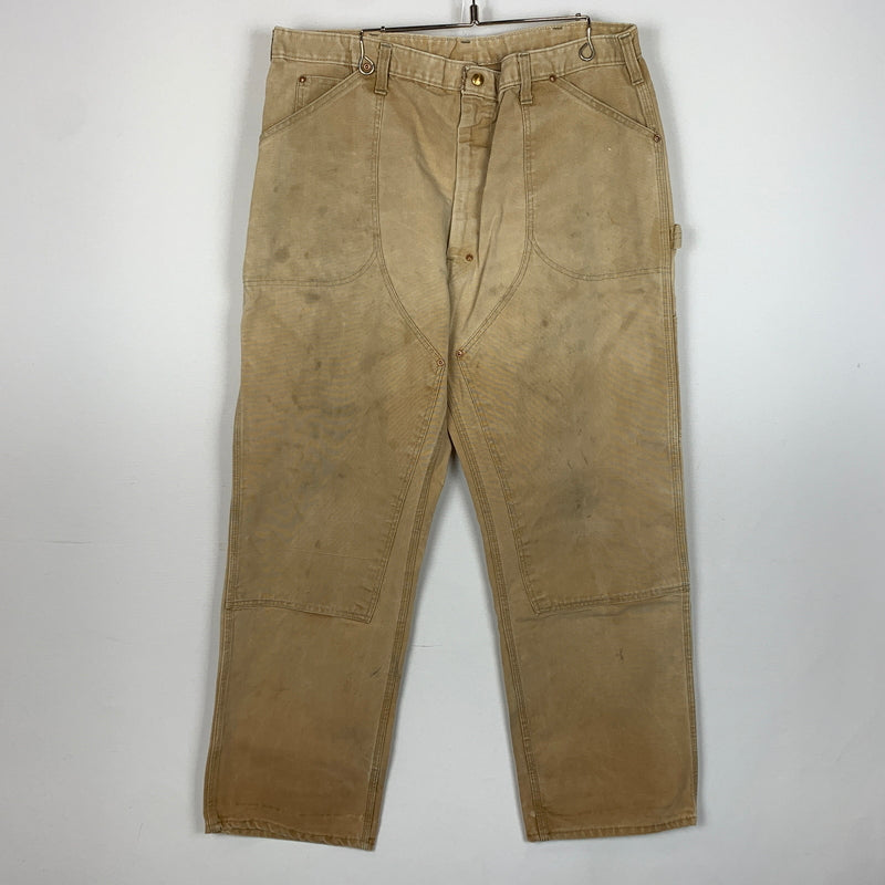 【現状渡し品】【メンズ】 CARHARTT カーハート 70's VINTAGE DOUBLE KNEE PAINTER PANT 70年代 ヴィンテージ ダブルニー ペインター パンツ ボトムス 156-260826-sa-18-tei サイズ：42 カラー：ベージュ 万代Net店