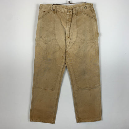 【現状渡し品】【メンズ】 CARHARTT カーハート 70's VINTAGE DOUBLE KNEE PAINTER PANT 70年代 ヴィンテージ ダブルニー ペインター パンツ ボトムス 156-260826-sa-18-tei サイズ：42 カラー：ベージュ 万代Net店