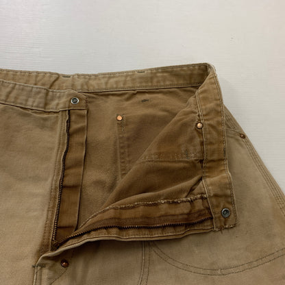 【現状渡し品】【メンズ】 CARHARTT カーハート 70's VINTAGE DOUBLE KNEE PAINTER PANT 70年代 ヴィンテージ ダブルニー ペインター パンツ ボトムス 156-260826-sa-18-tei サイズ：42 カラー：ベージュ 万代Net店