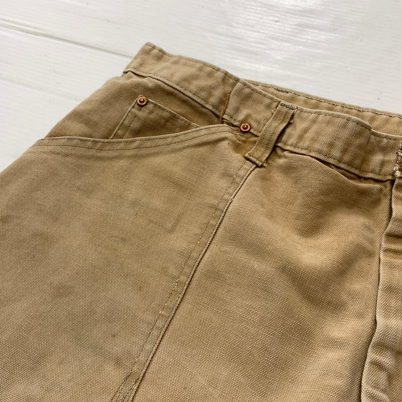 【現状渡し品】【メンズ】 CARHARTT カーハート 70's VINTAGE DOUBLE KNEE PAINTER PANT 70年代 ヴィンテージ ダブルニー ペインター パンツ ボトムス 156-260826-sa-18-tei サイズ：42 カラー：ベージュ 万代Net店