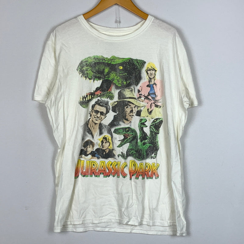 【現状渡し品】【メンズ】 UNKNOWN 00S JURASSIC PARK TEE 2000年 ジュラシック パーク Tシャツ 半袖 トップス 145-260826-sa-09-tei サイズ：L カラー：ホワイト 万代Net店