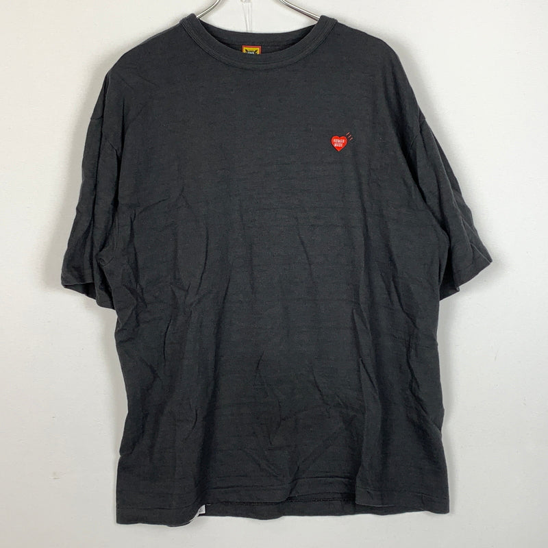 【中古品】【メンズ】 HUMAN MADE ヒューマン メイド STORE EXCLUSIVE HEART BADGE T-SHIRT ストア エクスクルーシブ ハート バッジ Tシャツ 半袖 トップス 142-260826-sa-08-tei サイズ：2XL カラー：ブラック 万代Net店