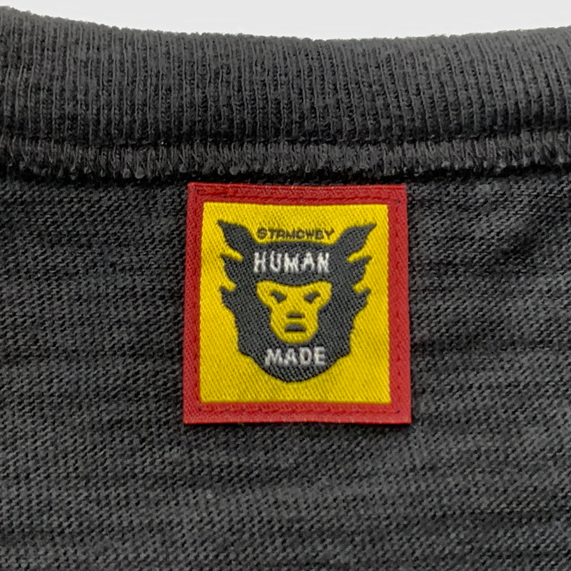 【中古品】【メンズ】 HUMAN MADE ヒューマン メイド STORE EXCLUSIVE HEART BADGE T-SHIRT ストア エクスクルーシブ ハート バッジ Tシャツ 半袖 トップス 142-260826-sa-08-tei サイズ：2XL カラー：ブラック 万代Net店