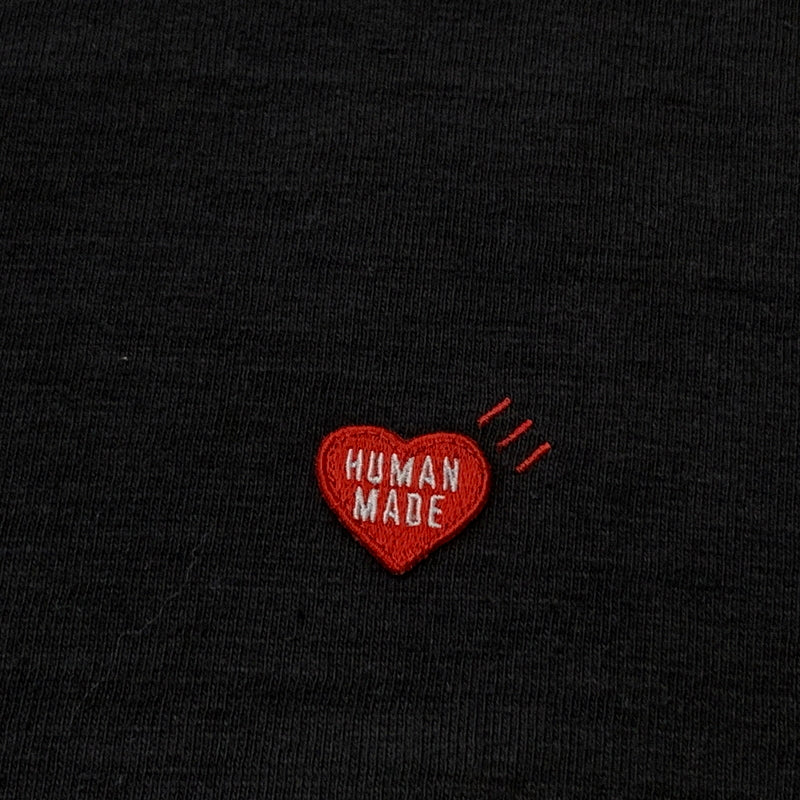 【中古品】【メンズ】 HUMAN MADE ヒューマン メイド STORE EXCLUSIVE HEART BADGE T-SHIRT ストア エクスクルーシブ ハート バッジ Tシャツ 半袖 トップス 142-260826-sa-08-tei サイズ：2XL カラー：ブラック 万代Net店