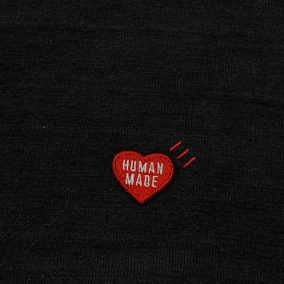 【中古品】【メンズ】 HUMAN MADE ヒューマン メイド STORE EXCLUSIVE HEART BADGE T-SHIRT ストア エクスクルーシブ ハート バッジ Tシャツ 半袖 トップス 142-260826-sa-08-tei サイズ：2XL カラー：ブラック 万代Net店