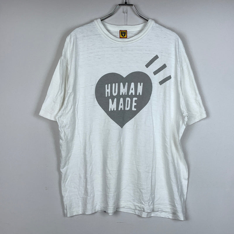 【中古品】【メンズ】 HUMAN MADE ヒューマン メイド SAPPORO STORE EXCLUSIVE HEART TEE サッポロ ストア エクスクルーシブ ハート Tシャツ 半袖 トップス 142-260826-sa-07-tei サイズ：3XL カラー：ホワイト 万代Net店