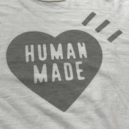 【中古品】【メンズ】 HUMAN MADE ヒューマン メイド SAPPORO STORE EXCLUSIVE HEART TEE サッポロ ストア エクスクルーシブ ハート Tシャツ 半袖 トップス 142-260826-sa-07-tei サイズ：3XL カラー：ホワイト 万代Net店