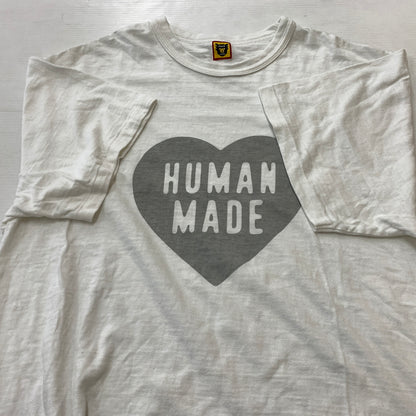 【中古品】【メンズ】 HUMAN MADE ヒューマン メイド SAPPORO STORE EXCLUSIVE HEART TEE サッポロ ストア エクスクルーシブ ハート Tシャツ 半袖 トップス 142-260826-sa-07-tei サイズ：3XL カラー：ホワイト 万代Net店