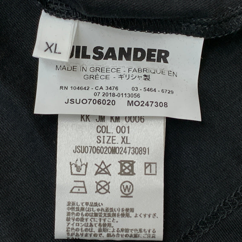 【中古品】【メンズ】 JIL SANDER ジル サンダー CREWNECK T-SHIRT JSUO706020 クルーネック Tシャツ 半袖 トップス 141-260826-sa-13-tei サイズ：XL カラー：ブラック 万代Net店