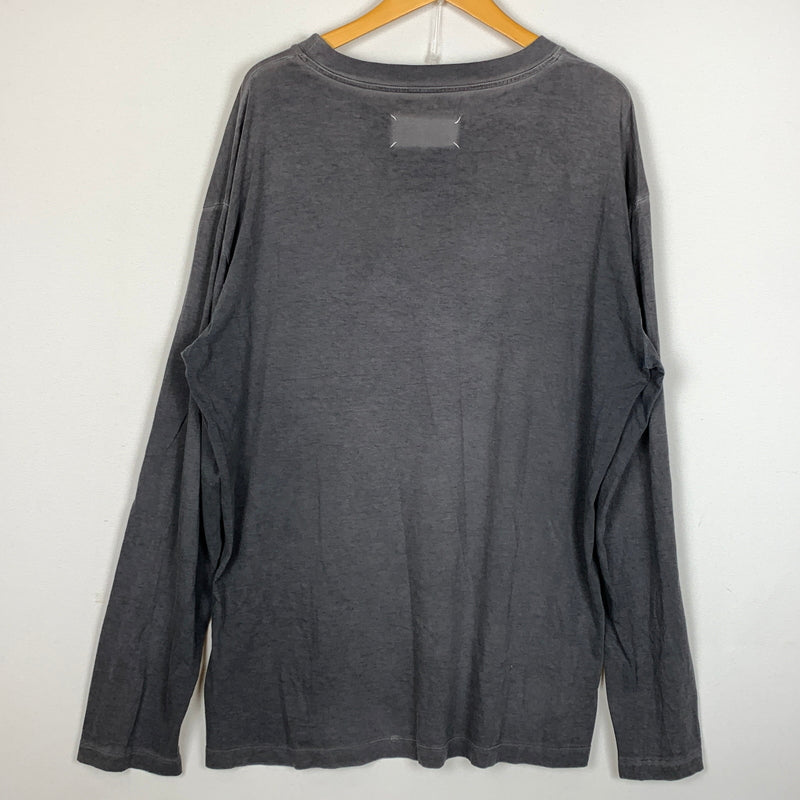 【中古品】【メンズ】 MAISON MARGIELA メゾン マルジェラ 20AW GARMENTS DYE OVERSIZED L/S S50GC0627 S20079 2020年秋冬 ガーメント ダイ オーバー サイズ ロング シャツ 長袖 トップス 141-260826-sa-14-tei サイズ：44 カラー：グレー 万代Net店