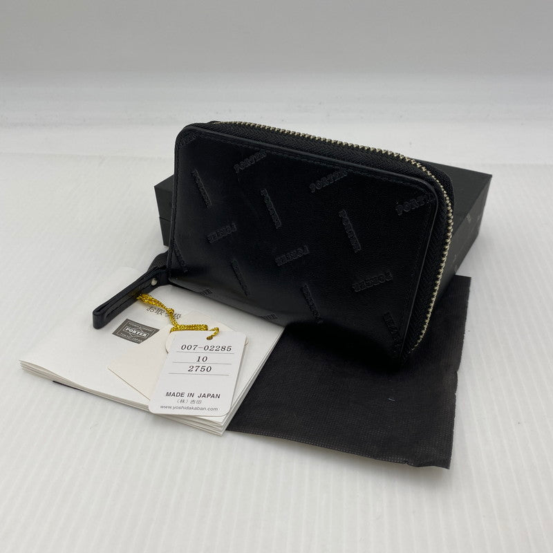 【中古品】【メンズ】 PORTER ポーター PORTER ENCHASE COIN & CARD CASE 007-02285 ポーターエンチェイス コイン アンド キーケース 財布 200-260829-ss-02-teih カラー：ブラック 万代Net店