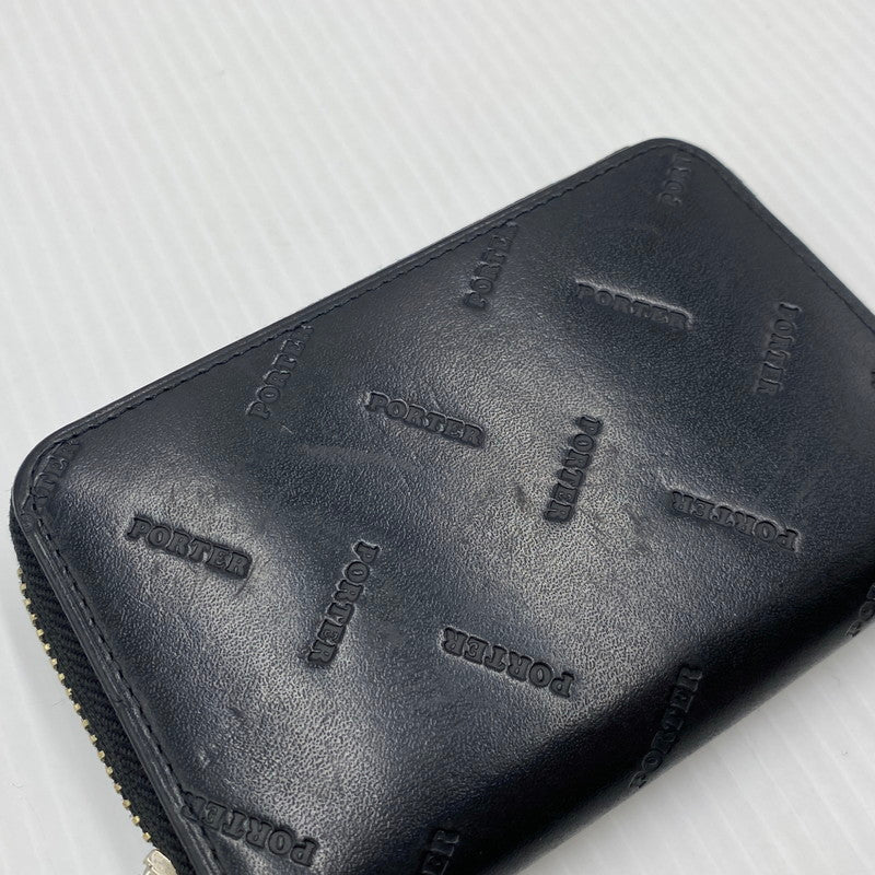 【中古品】【メンズ】 PORTER ポーター PORTER ENCHASE COIN & CARD CASE 007-02285 ポーターエンチェイス コイン アンド キーケース 財布 200-260829-ss-02-teih カラー：ブラック 万代Net店