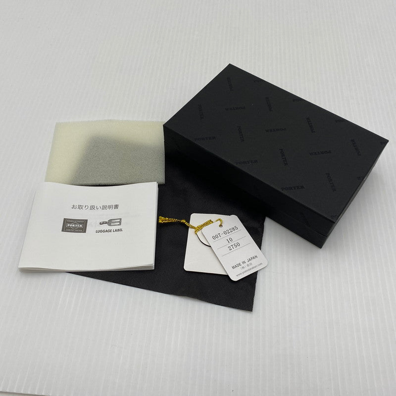 【中古品】【メンズ】 PORTER ポーター PORTER ENCHASE COIN & CARD CASE 007-02285 ポーターエンチェイス コイン アンド キーケース 財布 200-260829-ss-02-teih カラー：ブラック 万代Net店