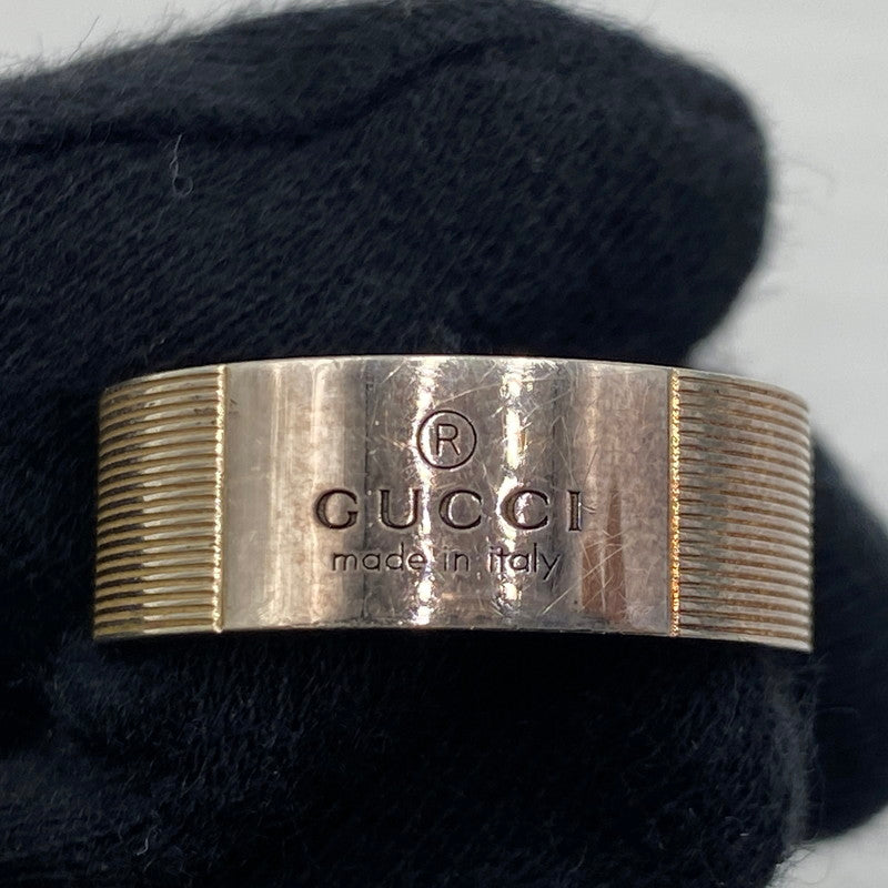 【中古品】【メンズ】 GUCCI グッチ LOGO RING MADE IN ITALY SILVER295 0309J8055 ロゴ リング 指輪 イタリア製 182-260829-ss-05-teih カラー：シルバー 万代Net店