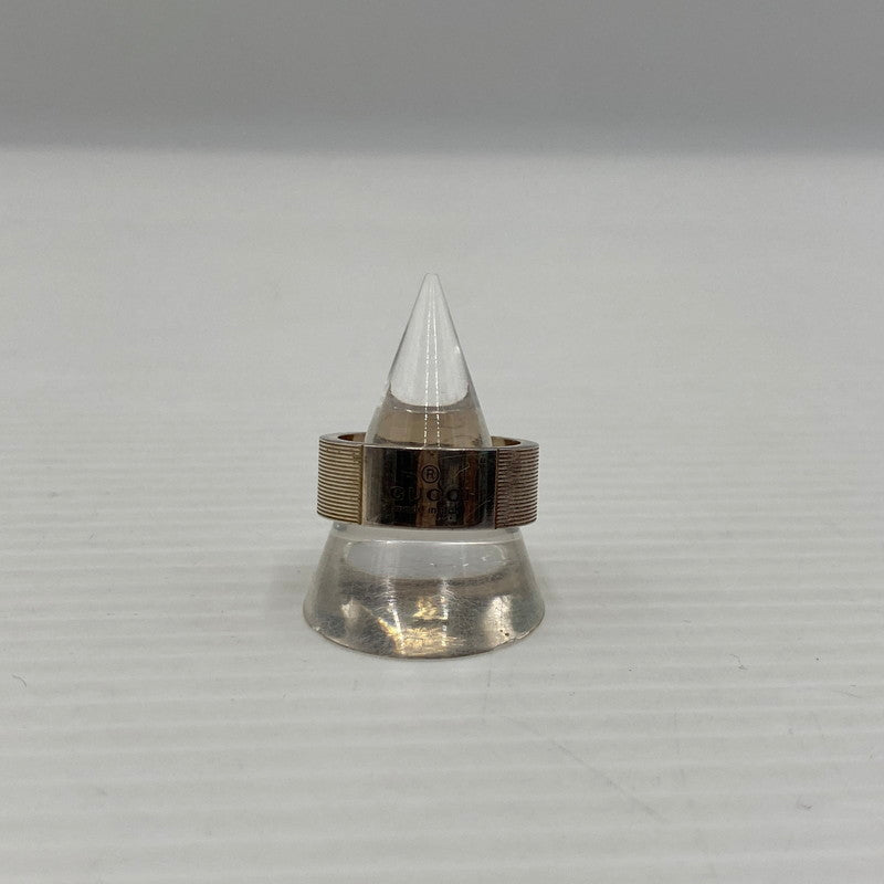 【中古品】【メンズ】 GUCCI グッチ LOGO RING MADE IN ITALY SILVER295 0309J8055 ロゴ リング 指輪 イタリア製 182-260829-ss-05-teih カラー：シルバー 万代Net店