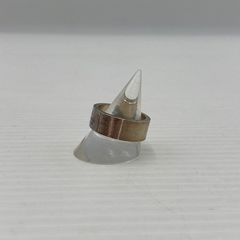 【中古品】【メンズ】 GUCCI グッチ LOGO RING MADE IN ITALY SILVER295 0309J8055 ロゴ リング 指輪 イタリア製 182-260829-ss-05-teih カラー：シルバー 万代Net店