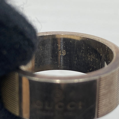 【中古品】【メンズ】 GUCCI グッチ LOGO RING MADE IN ITALY SILVER295 0309J8055 ロゴ リング 指輪 イタリア製 182-260829-ss-05-teih カラー：シルバー 万代Net店