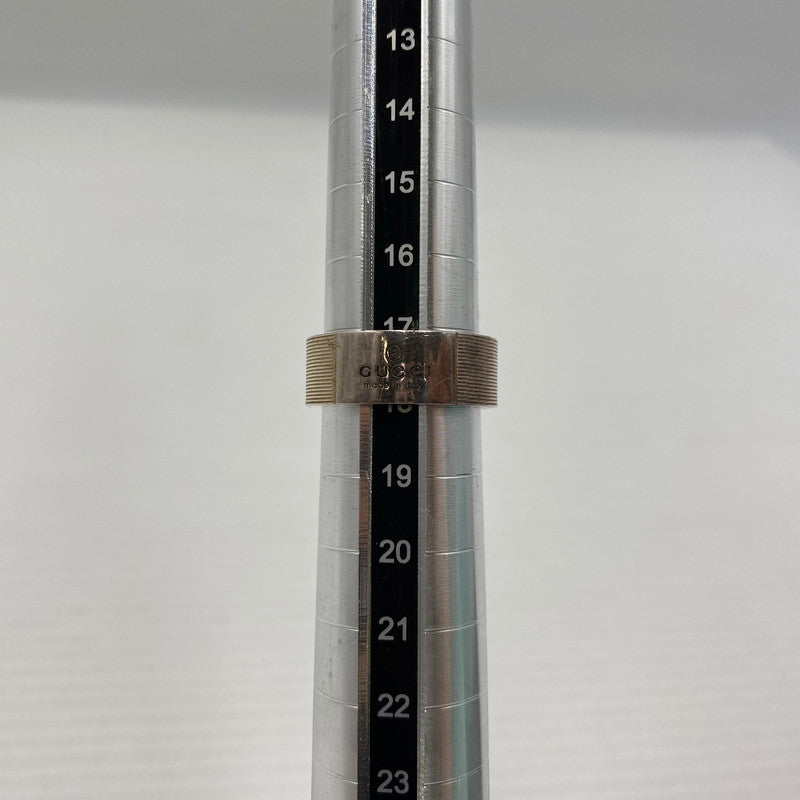 【中古品】【メンズ】 GUCCI グッチ LOGO RING MADE IN ITALY SILVER295 0309J8055 ロゴ リング 指輪 イタリア製 182-260829-ss-05-teih カラー：シルバー 万代Net店