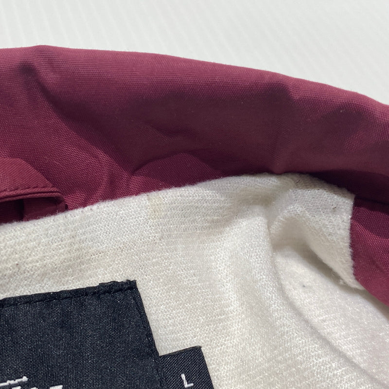 【現状渡し品】【メンズ】 STUSSY ステューシー NYLON COACH JACKET ナイロン コーチ ジャケット アウター 142-260824-sa-08-tei サイズ：L カラー：ボルドー 万代Net店