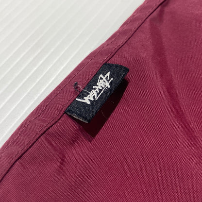 【現状渡し品】【メンズ】 STUSSY ステューシー NYLON COACH JACKET ナイロン コーチ ジャケット アウター 142-260824-sa-08-tei サイズ：L カラー：ボルドー 万代Net店