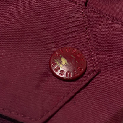 【現状渡し品】【メンズ】 STUSSY ステューシー NYLON COACH JACKET ナイロン コーチ ジャケット アウター 142-260824-sa-08-tei サイズ：L カラー：ボルドー 万代Net店