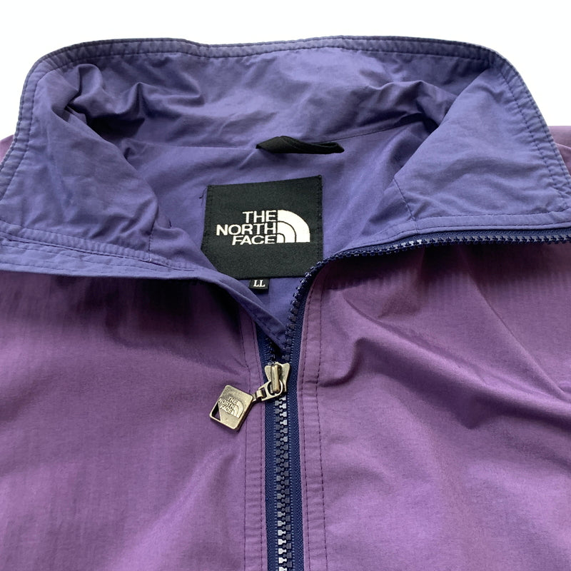【現状渡し品】【メンズ】 THE NORTH FACE ザ ノース フェイス 90’s BACK LOGO NYLON JACKET 90年代 ブラック ロゴ ナイロン ジャケット アウター 144-260825-sa-03-tei サイズ：LL カラー：パープル 万代Net店