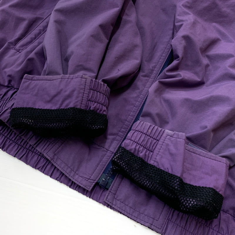 【現状渡し品】【メンズ】 THE NORTH FACE ザ ノース フェイス 90’s BACK LOGO NYLON JACKET 90年代 ブラック ロゴ ナイロン ジャケット アウター 144-260825-sa-03-tei サイズ：LL カラー：パープル 万代Net店