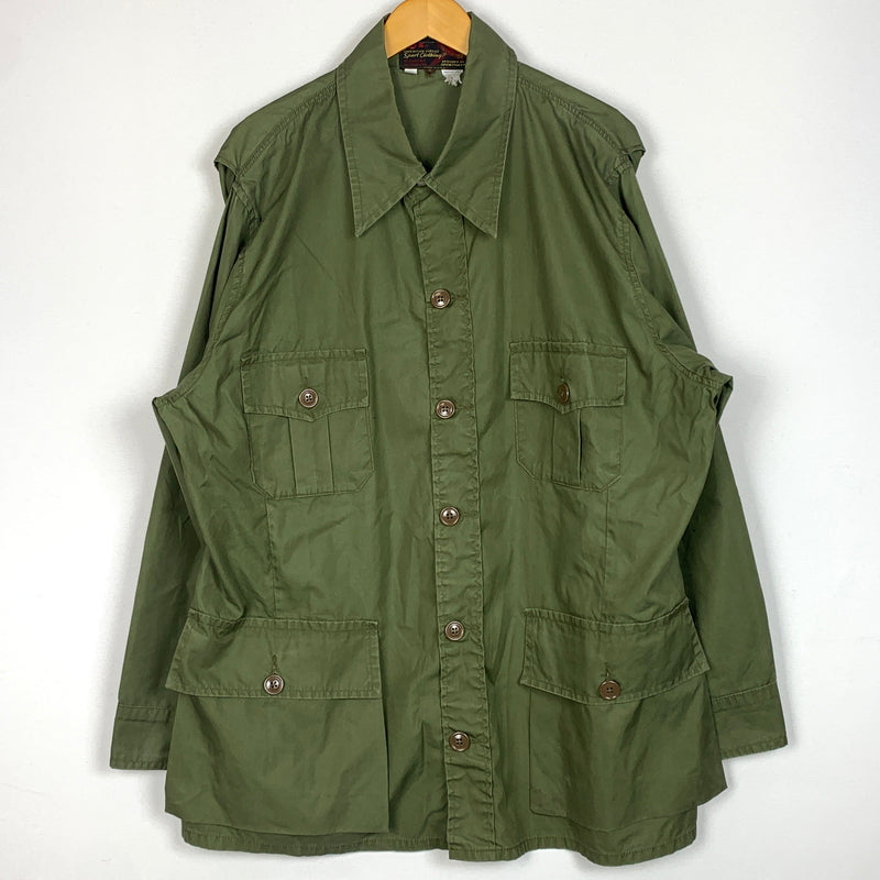 【中古品】【メンズ】 10-X テンエックス AMERICA'S FINEST SPORT CLOTHING 60’s~70's VINTAGE MILITARY JACKET スポーツ クロージング 60～70年代 ヴィンテージ ミリタリー ジャケット アウター 145-260825-sa-02-tei サイズ：XL カラー：カーキ 万代Net店