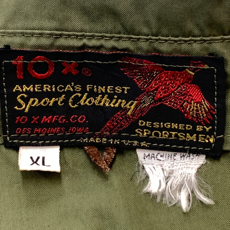 【中古品】【メンズ】 10-X テンエックス AMERICA'S FINEST SPORT CLOTHING 60’s~70's VINTAGE MILITARY JACKET スポーツ クロージング 60～70年代 ヴィンテージ ミリタリー ジャケット アウター 145-260825-sa-02-tei サイズ：XL カラー：カーキ 万代Net店
