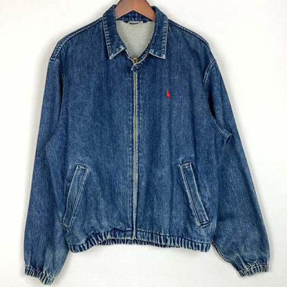 【中古品】【メンズ】 POLO RALPH LAUREN ポロ ラルフ ローレン 80’s VINTAGE DENIM ZIP JACKET 80年代 ヴィンテージ デニム ジップ ジャケット アウター 147-260825-sa-01-tei サイズ：S カラー：インディゴ 万代Net店