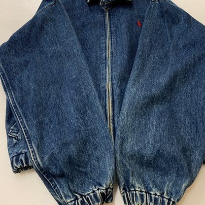 【中古品】【メンズ】 POLO RALPH LAUREN ポロ ラルフ ローレン 80’s VINTAGE DENIM ZIP JACKET 80年代 ヴィンテージ デニム ジップ ジャケット アウター 147-260825-sa-01-tei サイズ：S カラー：インディゴ 万代Net店