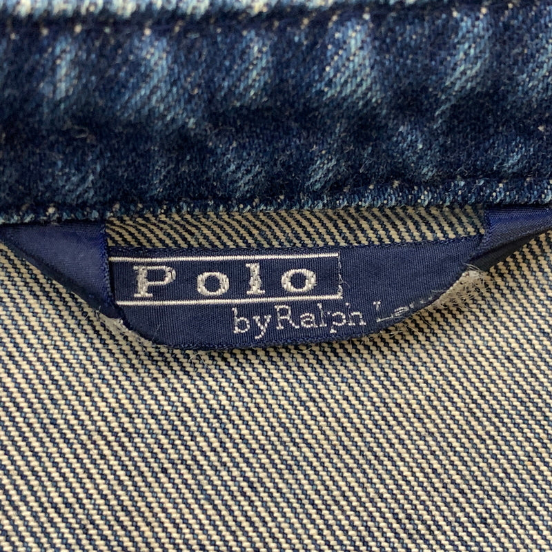 【中古品】【メンズ】 POLO RALPH LAUREN ポロ ラルフ ローレン 80’s VINTAGE DENIM ZIP JACKET 80年代 ヴィンテージ デニム ジップ ジャケット アウター 147-260825-sa-01-tei サイズ：S カラー：インディゴ 万代Net店