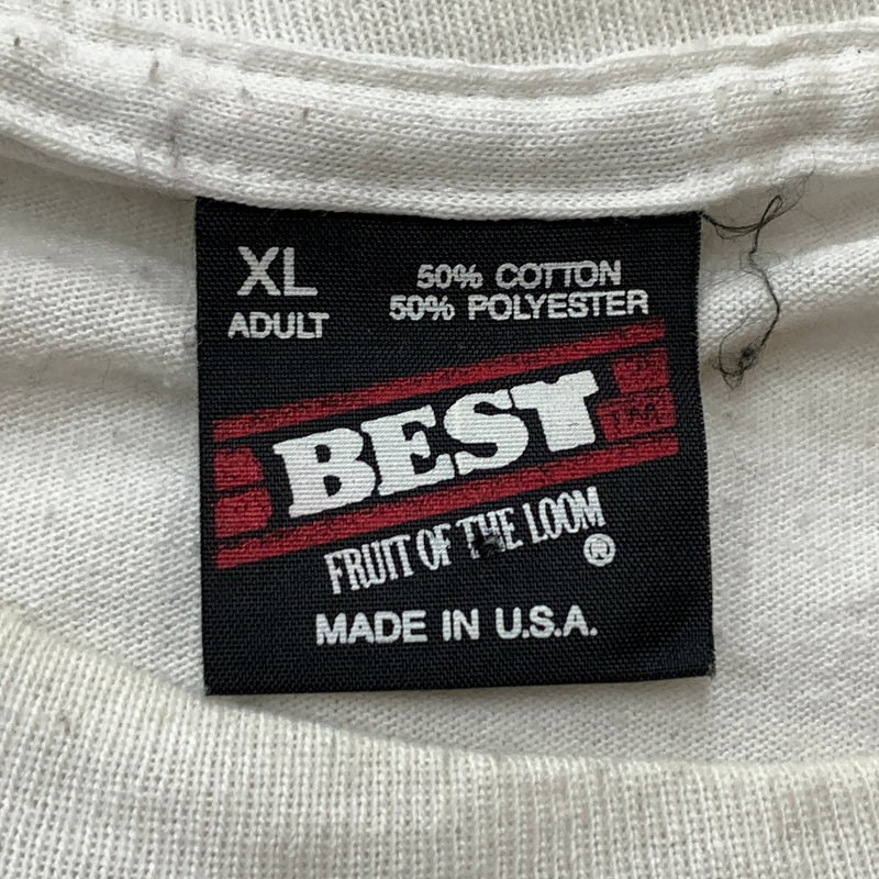 【現状渡し品】【メンズ】 FRUIT OF THE LOOM フルーツ オブ ザ ルーム 90’s NEWPORT PLEASURE T-SHIRT 90年代 ニューポート プレジャー Tシャツ 半袖 トップス 145-260826-sa-12-tei サイズ：XL カラー：ホワイト 万代Net店