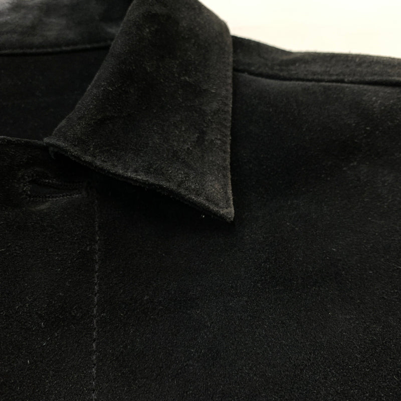 【中古品】【メンズ】 STUSSY ステューシー SUEDE COW LEATHER TRACKER JACKET スエード カウレザー トラッカー ジャケット アウター 142-260826-sa-01-tei サイズ：L カラー：ブラック 万代Net店