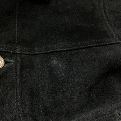 【中古品】【メンズ】 STUSSY ステューシー SUEDE COW LEATHER TRACKER JACKET スエード カウレザー トラッカー ジャケット アウター 142-260826-sa-01-tei サイズ：L カラー：ブラック 万代Net店