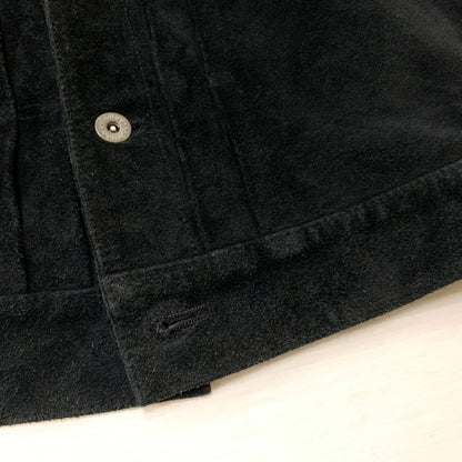 【中古品】【メンズ】 STUSSY ステューシー SUEDE COW LEATHER TRACKER JACKET スエード カウレザー トラッカー ジャケット アウター 142-260826-sa-01-tei サイズ：L カラー：ブラック 万代Net店