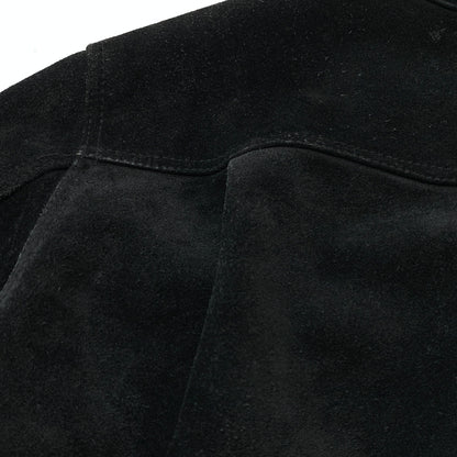 【中古品】【メンズ】 STUSSY ステューシー SUEDE COW LEATHER TRACKER JACKET スエード カウレザー トラッカー ジャケット アウター 142-260826-sa-01-tei サイズ：L カラー：ブラック 万代Net店