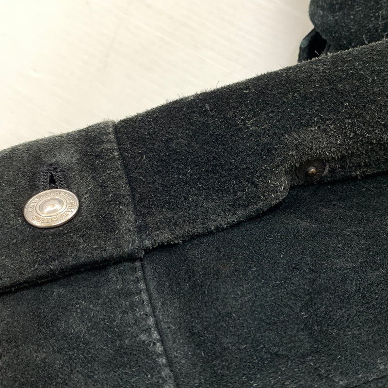 【中古品】【メンズ】 STUSSY ステューシー SUEDE COW LEATHER TRACKER JACKET スエード カウレザー トラッカー ジャケット アウター 142-260826-sa-01-tei サイズ：L カラー：ブラック 万代Net店